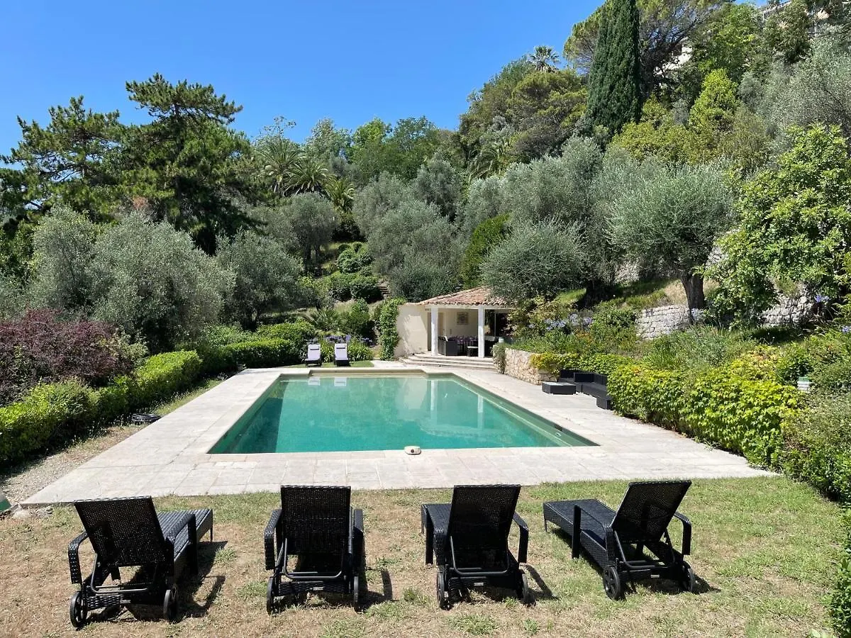 Villa Provencale Renovee, Vue Panoramique Mer, Piscine 15X6 Grasse France